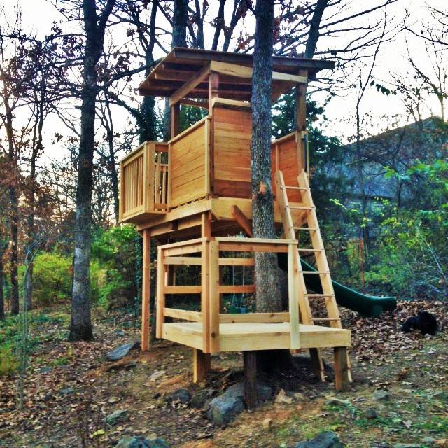 How to Build a Two Tree Treehouse