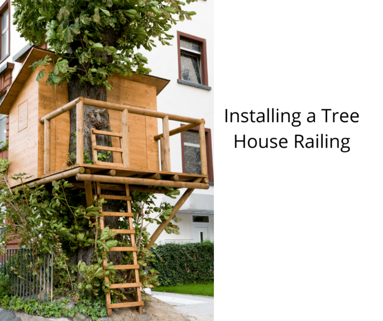 Installing a Tree House Railing Tiny House 43