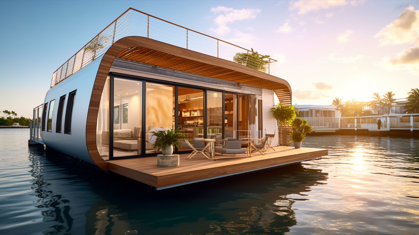 Experience Waterfront Luxury Living in Miami with This Stunning Houseboat!