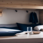 An image showcasing a cozy and minimalistic tiny house interior