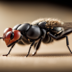 An image capturing the essence of a tiny house fly's lifespan