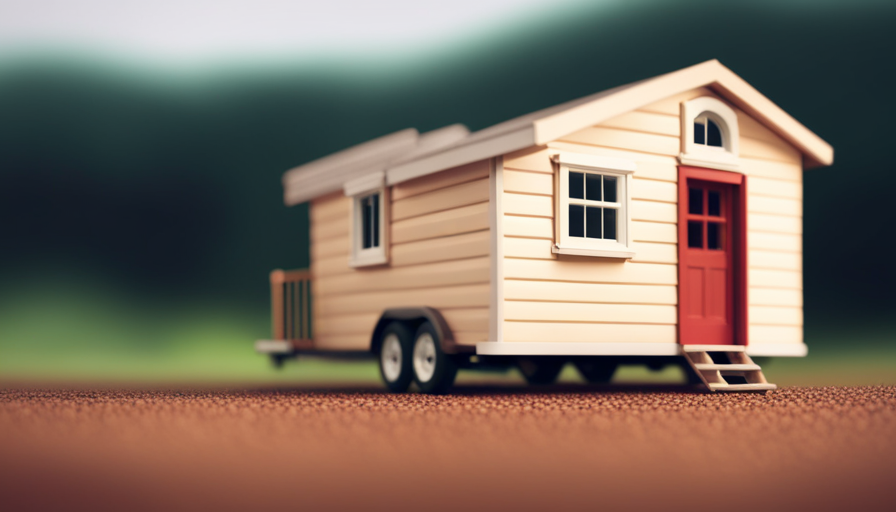 An image showcasing the exact dimensions of a 20ft tiny house, including its hitch