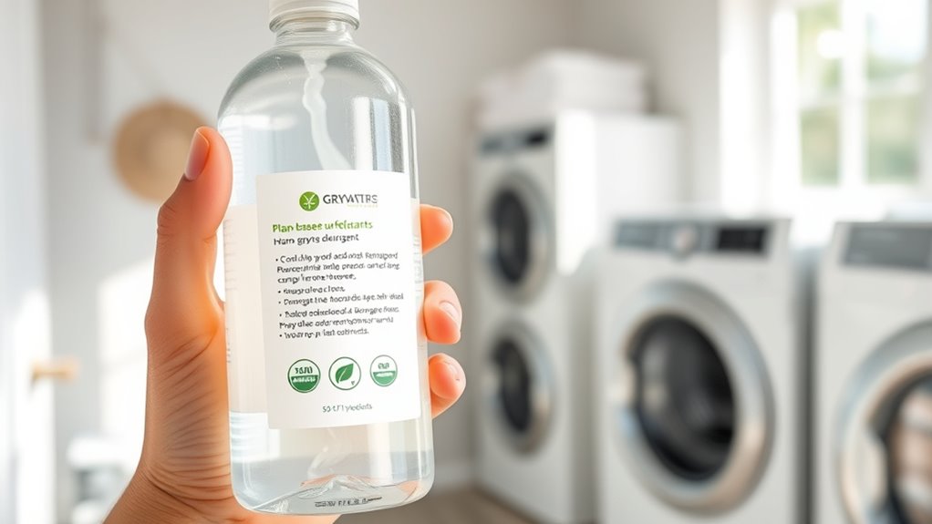 choose eco friendly detergent labels