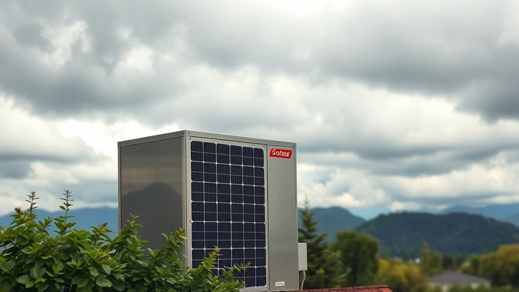 cloud cover reduces solar efficiency