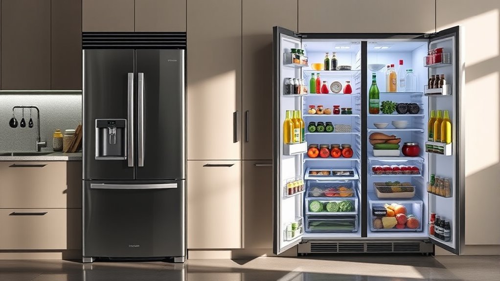 counter depth fridge limitations