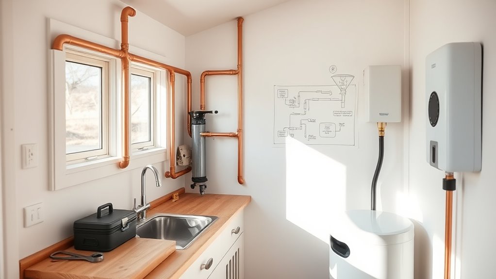eco friendly tiny house plumbing
