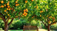 fruit trees providing shade