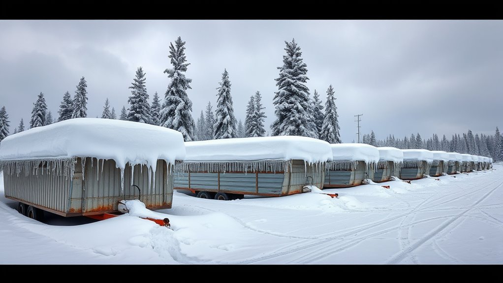 heavy snow trailer foundations