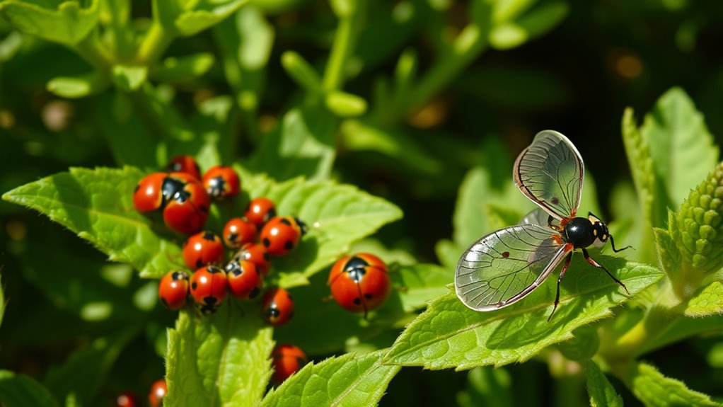 invite predatory insects naturally