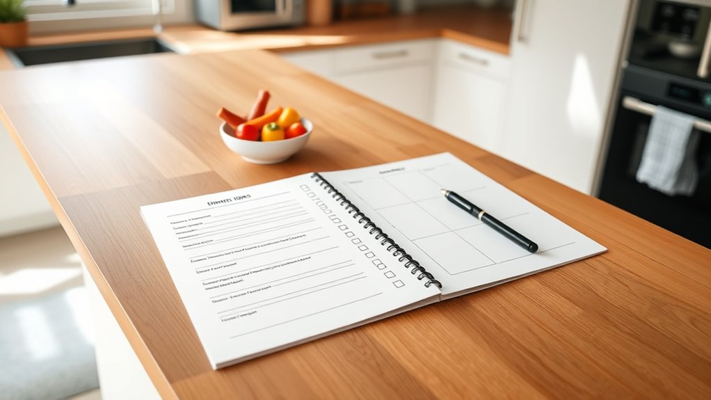 organized efficient meal planning