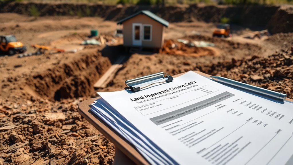permit costs and land prep