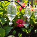 recycled bottle drip system