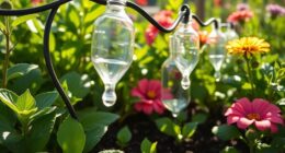 recycled bottle drip system