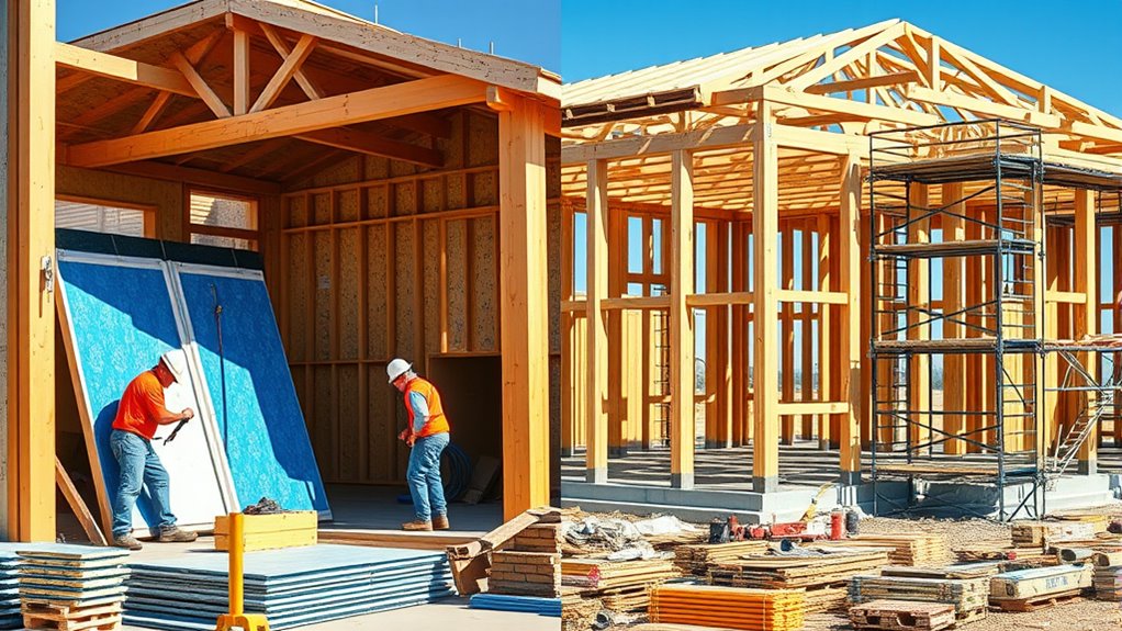 reduced on site labor requirements