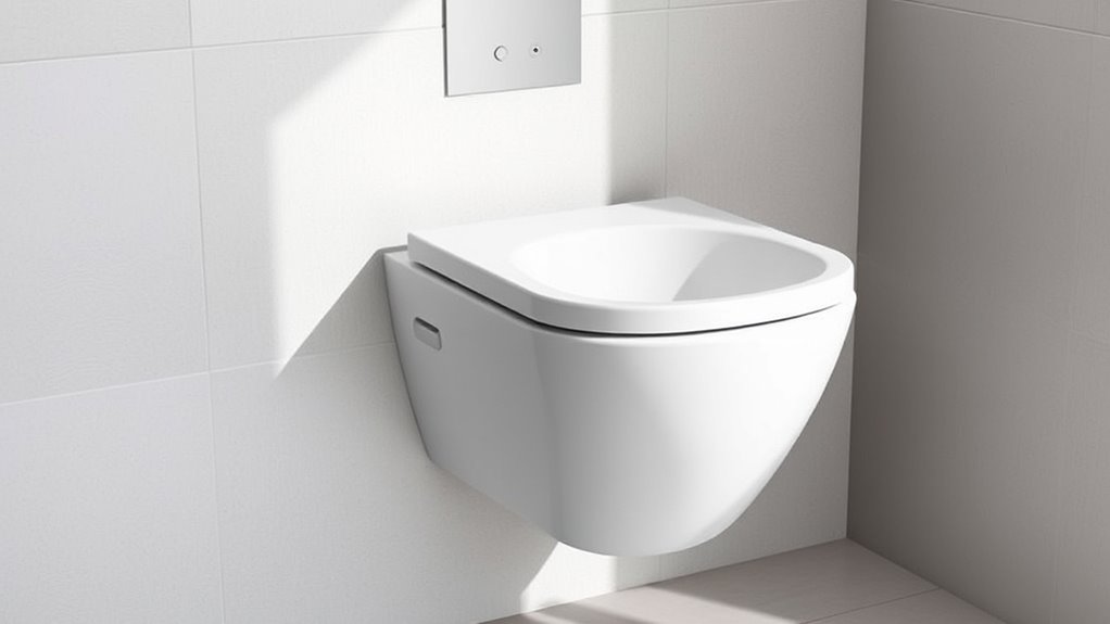 sleek installed space efficient design