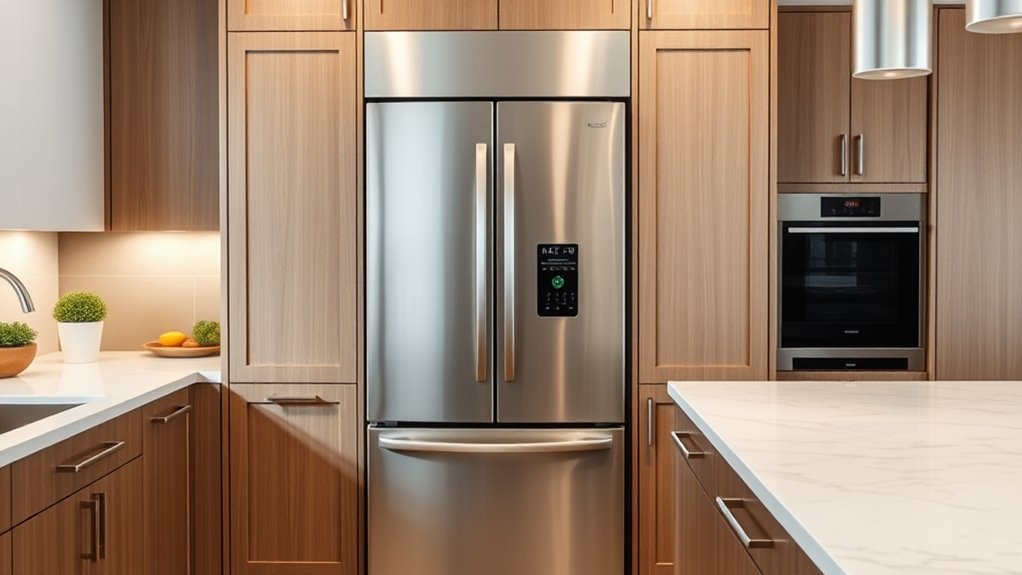 sleek integrated appliance design