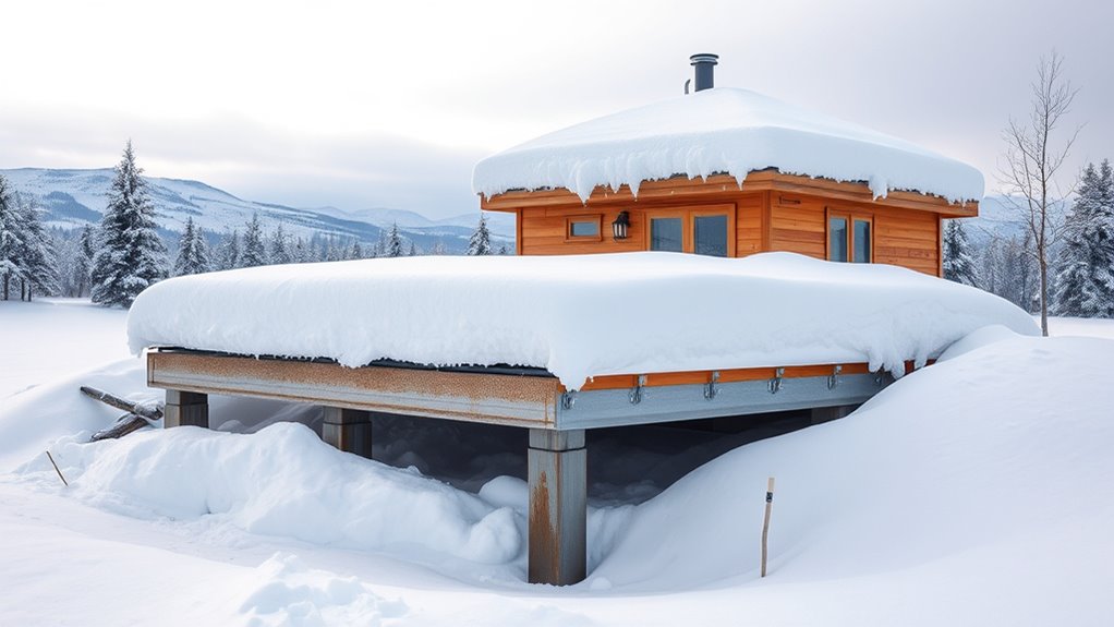 snow resistant tiny house foundation