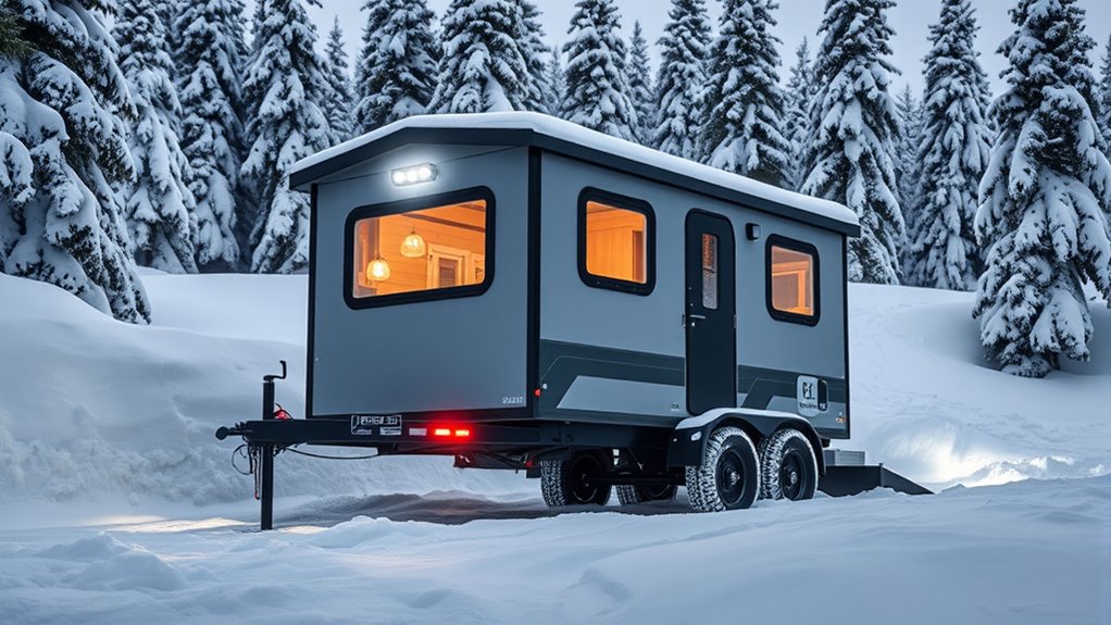 snow resistant trailer insulation