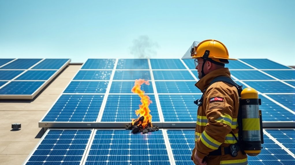 solar panel fire myths