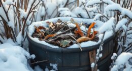 winter compost pile warmth
