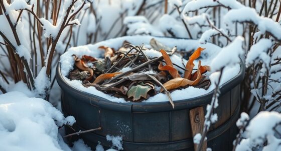 winter compost pile warmth