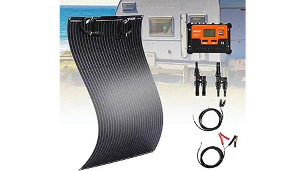100w semi flexible solar kit