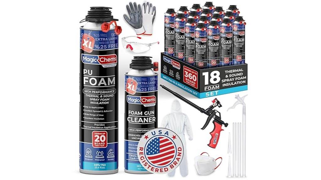 18 pack closed cell foam