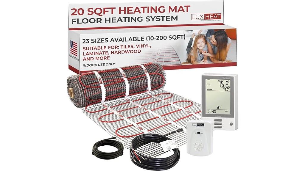20 sq ft heating kit