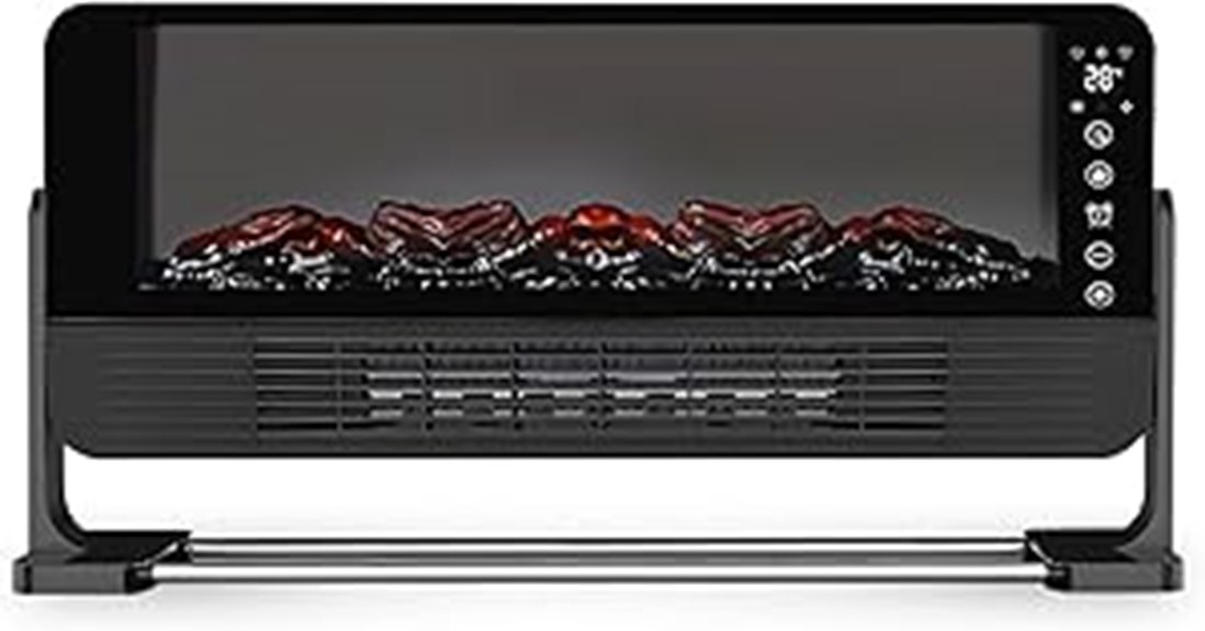 22 inch remote controlled fireplace