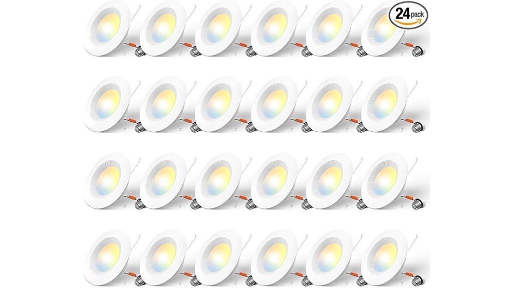 24 pack led recessed lights