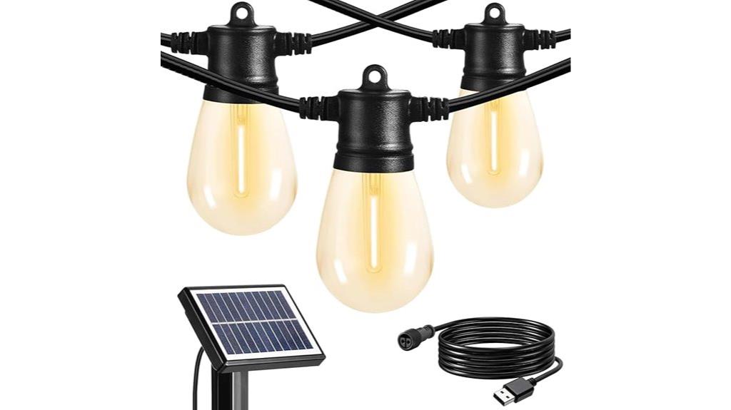 24ft waterproof solar lights