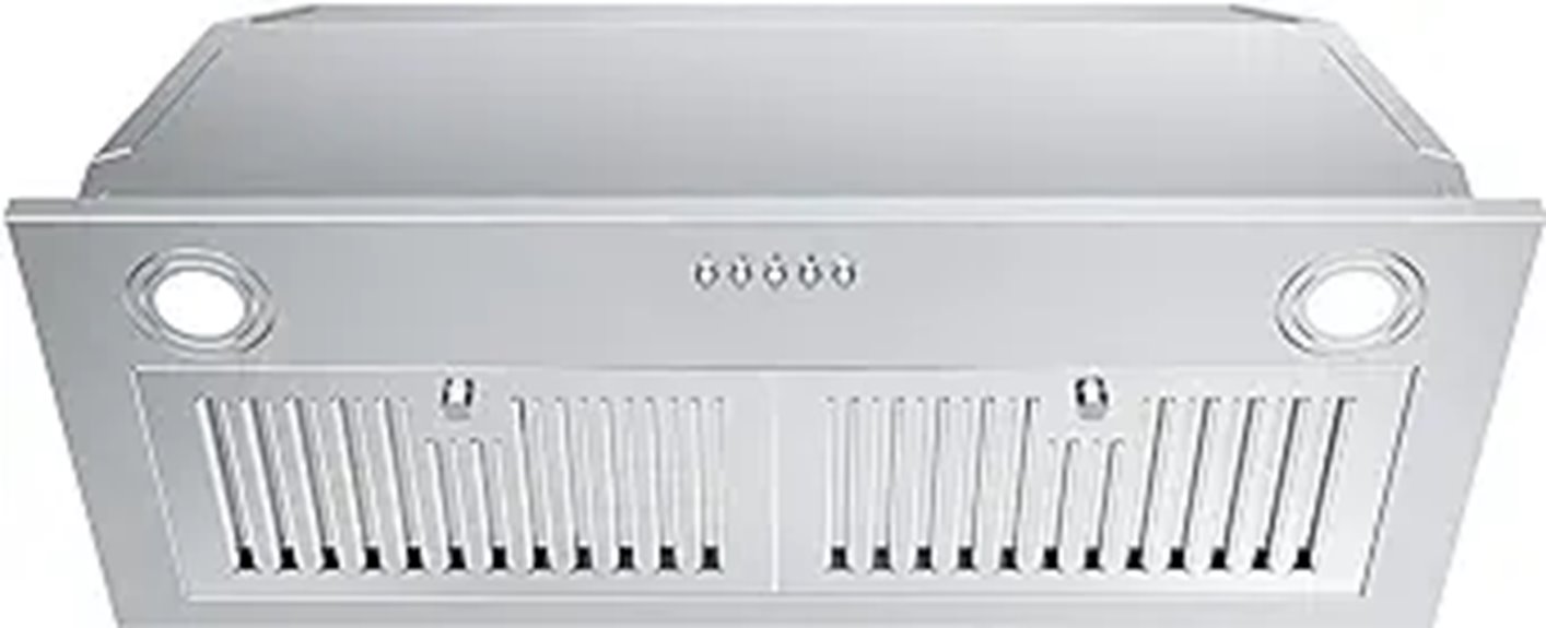 30 inch range hood insert