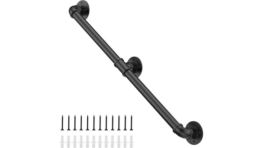 6ft industrial staircase handrail