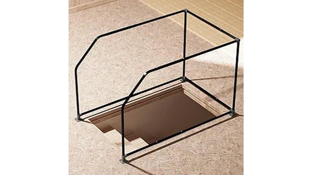attic ladder safety railing