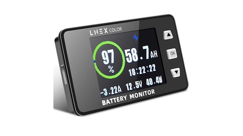 battery monitor with display