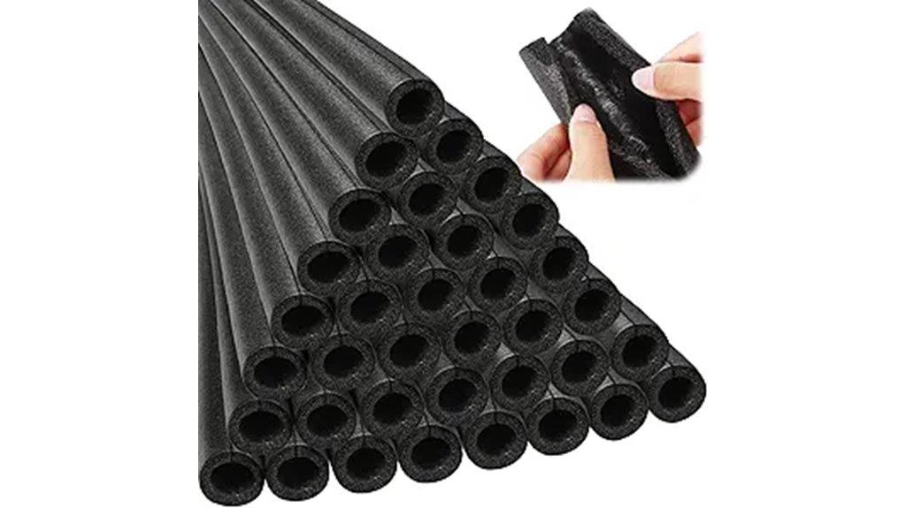 black foam pipe insulation