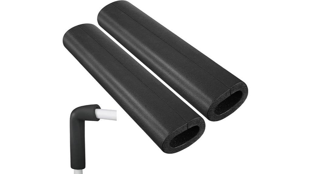 black foam pool noodles