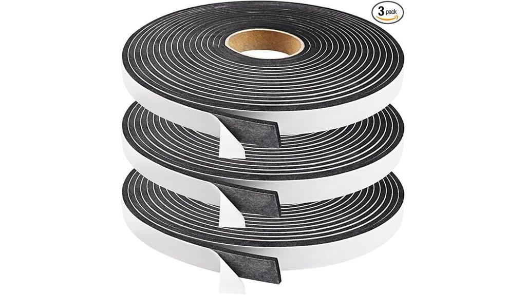 black weather stripping tape