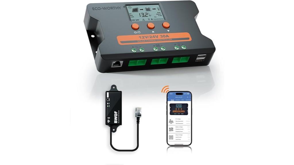 bluetooth enabled solar controller