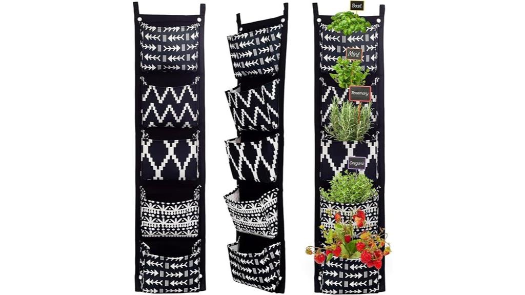 boho fabric plant holders