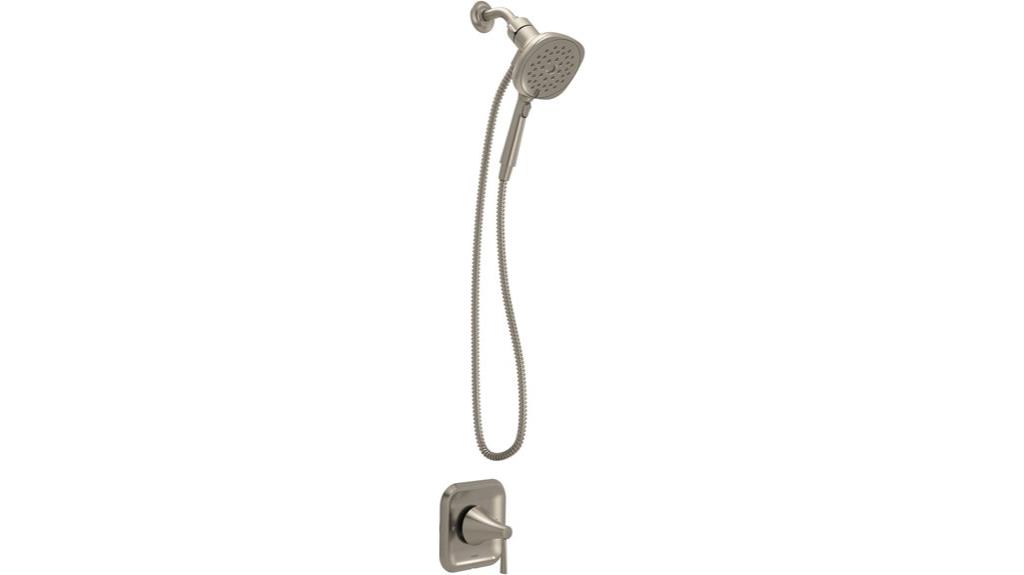 brushed nickel shower faucet