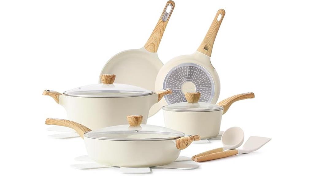 ceramic nonstick cookware set