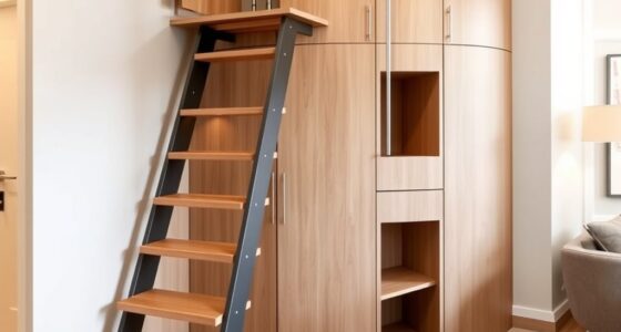 compact efficient ladder stairs
