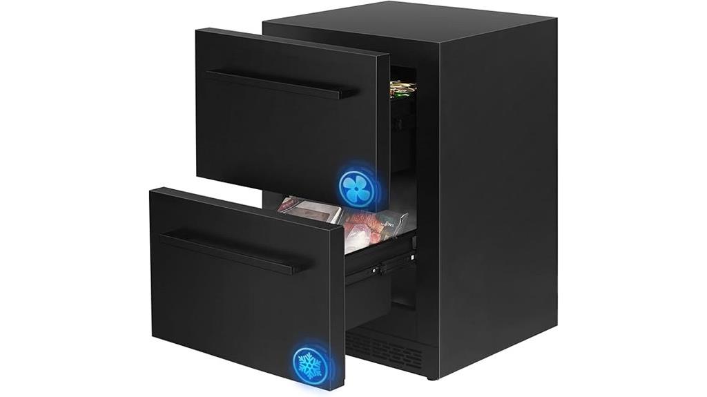 compact under counter beverage fridge
