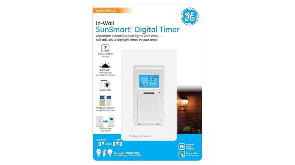 digital wall timer with presets
