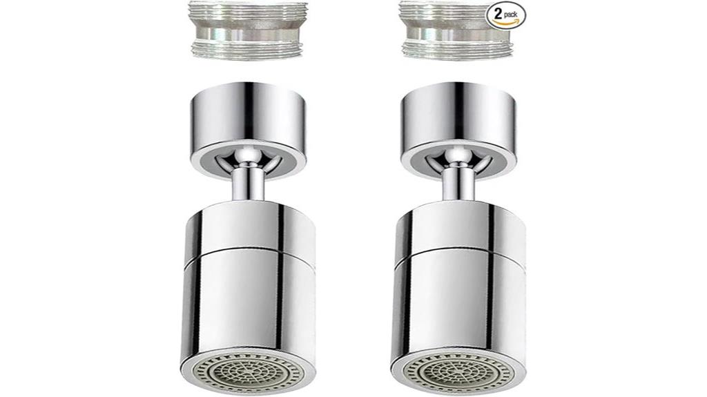 dual flow swivel faucet aerators