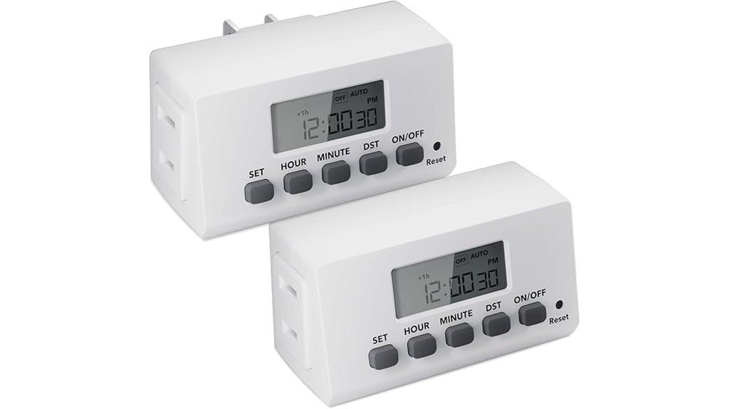 dual outlet digital timer