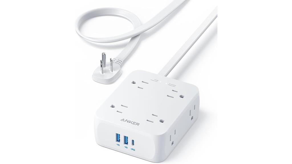 eight outlet usb power strip