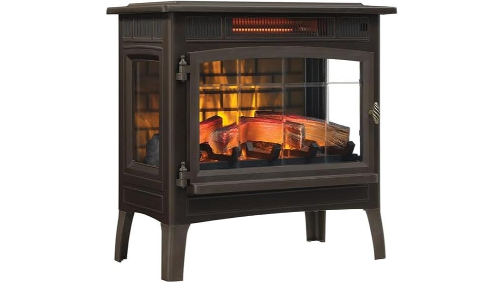 electric fireplace with 3d flames