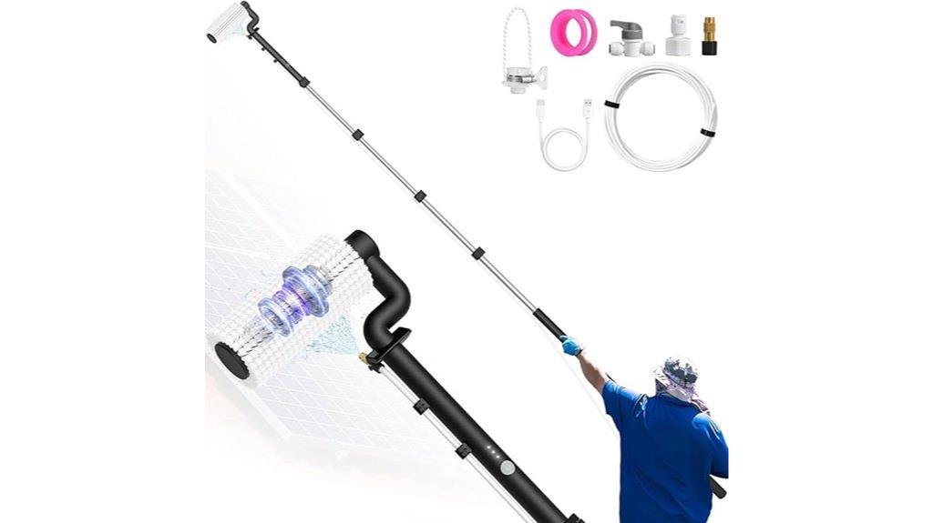 electric telescopic solar cleaner